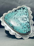 Native American One Of The Best Ever Vintage Santo Domingo Turquoise Sterling Silver Bracelet-Nativo Arts
