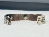 Early 1900's Vintage Native American Navajo Sterling Silver Button Bracelet-Nativo Arts