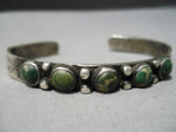 Wonderful Vintage Native American Navajo Cerrillos Turquoise Sterling Silver Bracelet-Nativo Arts