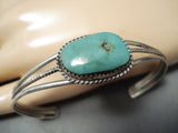 Elegant Vintage Native American Navajo Royston Turquoise Sterling Silver Bracelet-Nativo Arts