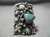 Sensational Vintage Native American Navajo Royston Turquoise Sterling Silver Ring Old-Nativo Arts