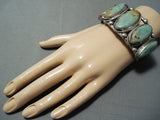 Nez Native American Navajo Royston Turquoise Sterling Silver Bracelet-Nativo Arts