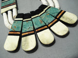 Native American One Of The Biggest Santo Domingo 2 Sided Turquoise Necklace-Nativo Arts