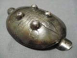 Early 1900's Vintage Native American Navajo Coin Silver Sterling Ashtray Old-Nativo Arts