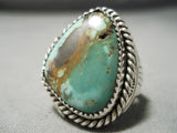 Impressive Vintage Native American Navajo Royston Turquoise Sterling Silver Old-Nativo Arts