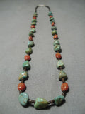 Amazing Vintage Santo Domingo Native American Royston Turquoise Necklace-Nativo Arts