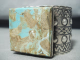 Magnificent San Felipe 8 Turquoise Sterling Silver Bracelet-Nativo Arts