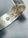 One Of The Most Intricate Vintage Native American Navajo All Sterling Silver Bracelet-Nativo Arts