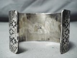 Sensational Navajo #8 Turquoise Mine Sterling Silver Bracelet Native American-Nativo Arts