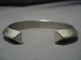 Impressive Vintage Native American Navajo Turquoise Sterling Silver Bracelet Cuff-Nativo Arts