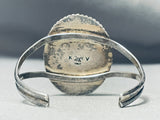 The Best Vintage Native American Navajo Leopard Agate Sterling Silver Bracelet-Nativo Arts