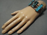 Museum Vintage Native American Navajo Rose Williams Bisbee Turquoise Sterling Silver Bracelet-Nativo Arts