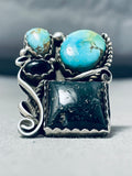 The Best Vintage Native American Navajo Liz Pm Turquoise Sterling Silver Ring-Nativo Arts