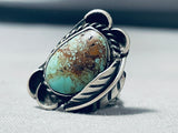 Superior Vintage Native American Navajo Royston Turquoise Sterling Silver Ring-Nativo Arts