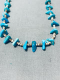 Marvelous Vintage Native American Navajo Kingman Turquoise & Heishi Necklace-Nativo Arts