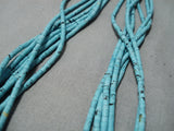 Native American Fabulous Vintage Santo Domingo Turquoise Heishi Sterling Silver Necklace-Nativo Arts