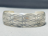 Enchanting Vintage Native American Navajo Sterling Silver Bracelet-Nativo Arts