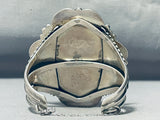 Biggest Best Vintage Native American Navajo Domed Carico Lake Turquoise Sterling Silver Bracelet-Nativo Arts