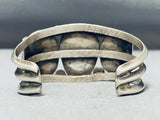 Museum Quality Vintage Native American Navajo Turquoise Mountain Sterling Silver Bracelet-Nativo Arts