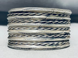One Of A Kind Vintage Native American Navajo Sterling Silver Bracelet-Nativo Arts