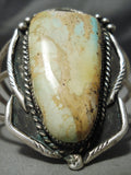 Museum Towering Vintage Native American Navajo Royston Turquoise Sterling Silver Bracelet Old-Nativo Arts