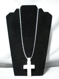 Extraordinary Navajo Native American Sterling Silver Cross Necklace-Nativo Arts