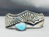 Skilled Workmanship Vintage Native American Navajo Turquoise Sterling Silver Bracelet-Nativo Arts