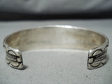 Tom Tso Vintage Native American Navajo Kingman Turquoise Sterling Silver Bracelet Old-Nativo Arts