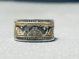 One Of The Most Unique Vintage Native American Navajo Sterling Silver Ring-Nativo Arts