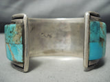 Best Vintage Native American Navajo Charles Loloma Student Turquoise Sterling Silver Bracelet-Nativo Arts