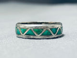 Beautiful Vintage Native American Navajo Royston Turquoise Sterling Silver Ring-Nativo Arts
