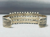 Native American Early Vintage 1930's/40's Navajo Cerrillos Turquoise Sterling Silver Bracelet-Nativo Arts