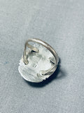 Stunning Native American Navajo Lapis Sterling Silver Ring-Nativo Arts