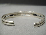 Important Vintage Native American Navajo Dry Creek Turquoise Sterling Silver Bracelet-Nativo Arts