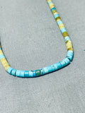 One of The Most Unique Vintage Santo Domingo Turquoise Heishi Necklace-Nativo Arts