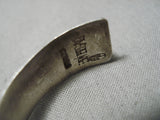 Most Unique Vintage Native American Navajo Ben Begaye Turquoise Sterling Silver Bracelet-Nativo Arts