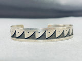 Astonishing Vintage Native American Ocean Waves Sterling Silver Bracelet-Nativo Arts