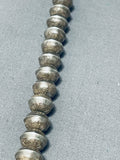 Unique Segmented Bead Vintage Native American Navajo Sterling Silver Bracelet-Nativo Arts