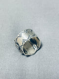 Noteworthy San Felipe Old Kingman Turquoise Sterling Silver Ring-Nativo Arts
