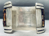 One Of The Best Vintage Native American Navajo Turquoise Heishi Sterling Silver Bracelet-Nativo Arts