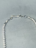Important Huge Bear Navajo Turquoise Sterling Silver Squash Blossom Necklace-Nativo Arts
