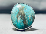 Jake Francosa San Felipe Pilot Mountain Turquoise Sterling Silver Ring-Nativo Arts