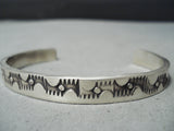 Wonderful Navajo Sterling Silver Bracelet Native American-Nativo Arts