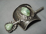 One Of Best Vintage Native American Navajo Orvil Jack Sterling Silver Hair Clip Barrette-Nativo Arts