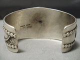 Quality Vintage Native American Navajo Real Gold Sterling Silver Ruby Bracelet Old-Nativo Arts