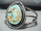 Incredible Vintage Native American Navajo Royston Turquoise Sterling Silver Bracelet-Nativo Arts