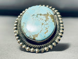 Heaviest Best 31 Grams Native American Navajo #8 Mine Turquoise Sterling Silver Ring-Nativo Arts