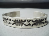 Remarkable Navajo Native American Sterling Silver Bracelet-Nativo Arts