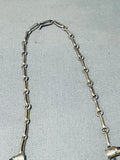Important Vintage Native American Navajo Damale Turquoise Sterling Silver Necklace-Nativo Arts