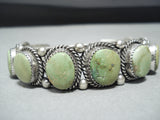 Signed Vintage Native American Navajo Royston Turquoise Sterling Silver Bracelet-Nativo Arts